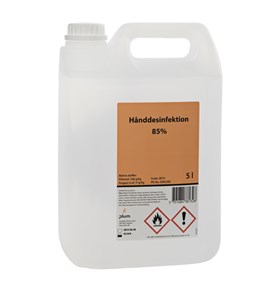 PLUM Hånddesinfektion 85% 5ltr. 3813 uden gel